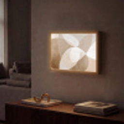 Ovale vormen - Transparant - Zachte overgang Light Box met batterij (Wandlamp) middel -sfeer1