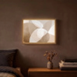 Ovale vormen - Transparant - Zachte overgang Light Box met batterij (Wandlamp) middel -sfeer4