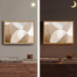 Ovale vormen - Transparant - Zachte overgang Light Box met batterij (Wandlamp) middel -sfeer3