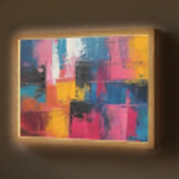 Verflook - Kunst - Modern - Abstract Light Box met batterij (Wandlamp) middel -z3d_website