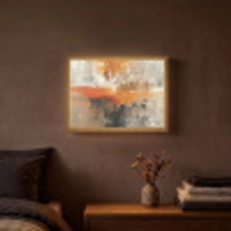 Verf - Patroon - Modern - Kunst Light Box met batterij (Wandlamp) middel -sfeer4