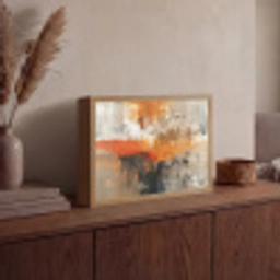 Verf - Patroon - Modern - Kunst Light Box met batterij (Wandlamp) middel -sfeer2