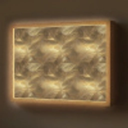 Palm - Waaier - Goud Light Box met batterij (Wandlamp) middel 907 -z3d_website