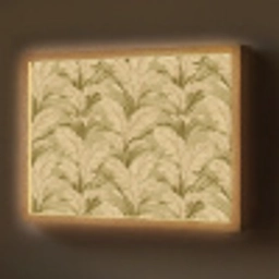 Palmbladeren - Klassiek - Groen Light Box met batterij (Wandlamp) middel 907 -z3d_website