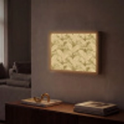 Palmbladeren - Klassiek - Groen Light Box met batterij (Wandlamp) middel 907 -sfeer1