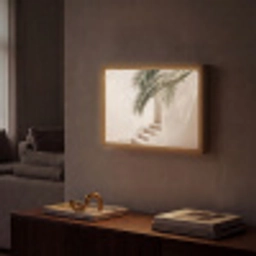 Palmboom - Schaduw - Trap - Beige Light Box met batterij (Wandlamp) middel -sfeer1