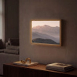 Panorama - Landschap - Bergen Light Box met batterij (Wandlamp) middel -sfeer1