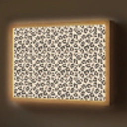 Panterprint - Patroon - Bruin Light Box met batterij (Wandlamp) middel 907 -z3d_website