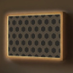 Parallel - Goud - Zwart - Bijenraatmotief Light Box met batterij (Wandlamp) middel 907 -z3d_website