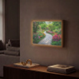 Park - Bloemen - Tuin Light Box met batterij (Wandlamp) middel -sfeer1