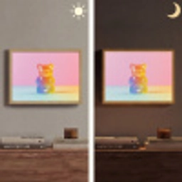 Pastel - Snoep Light Box met batterij (Wandlamp) middel -sfeer3