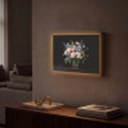 Pastel - Bloemen - Glazen - Vaas Light Box met batterij (Wandlamp) middel -sfeer1