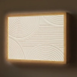Patroon - Abstract - Wit Light Box met batterij (Wandlamp) middel -z3d_website