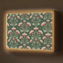 Patroon - Botanisch - Kleurrijk Light Box met batterij (Wandlamp) middel 907 -z3d_website