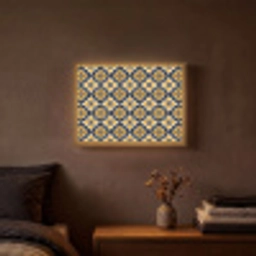 Patroon - Siertegel - Kleurrijk Light Box met batterij (Wandlamp) middel 907 -sfeer4