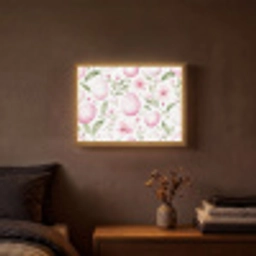 Patroon - Eieren - Roze - Pasen Light Box met batterij (Wandlamp) middel -sfeer4