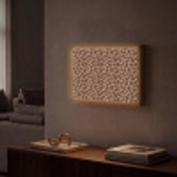 Patroon - Giraf - Bruin Light Box met batterij (Wandlamp) middel 907 -sfeer1