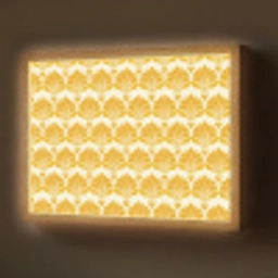 Patroon - Motief - Geel Light Box met batterij (Wandlamp) middel 907 -z3d_website
