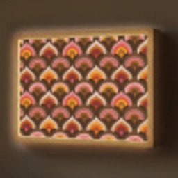 Patroon - Retro - Kleurrijk Light Box met batterij (Wandlamp) middel 907 -z3d_website