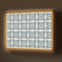 Dessin - Tegel - Blauw Light Box met batterij (Wandlamp) middel 907 -z3d_website