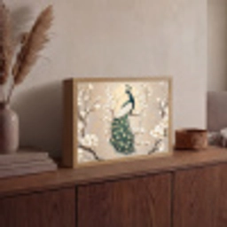 Pauw - Tak - Bloemen Light Box met batterij (Wandlamp) middel -sfeer2