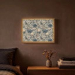 Pauw - Bloemen - Blauw Light Box met batterij (Wandlamp) middel 907 -sfeer4