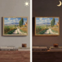 Mensen - Wandelen - Zandpad - Velden Light Box met batterij (Wandlamp) middel -sfeer3