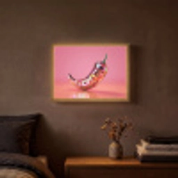 Peper - Disco - Rood - Glitter Light Box met batterij (Wandlamp) middel -sfeer4