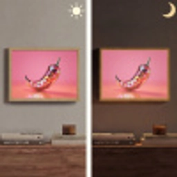 Peper - Disco - Rood - Glitter Light Box met batterij (Wandlamp) middel -sfeer3