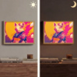 Varken - Bloemkroon - Kimono - Abstract Light Box met batterij (Wandlamp) middel -sfeer3