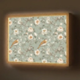 Roze - Vogels - Kleurrijk Light Box met batterij (Wandlamp) middel 907 -z3d_website