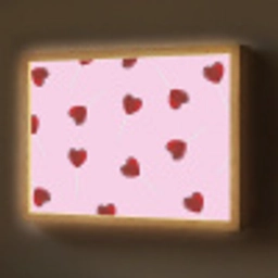 Roze - Hart - Lolly - Snoep Light Box met batterij (Wandlamp) middel -z3d_website