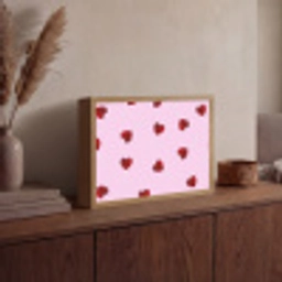 Roze - Hart - Lolly - Snoep Light Box met batterij (Wandlamp) middel -sfeer2