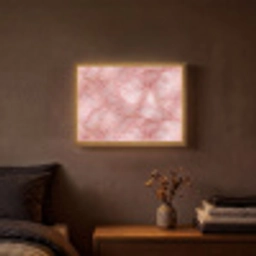 Roze - Kwarts - Goud - Marmer Light Box met batterij (Wandlamp) middel 907 -sfeer4