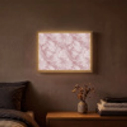 Roze - Kwartsmarmer - Aders Light Box met batterij (Wandlamp) middel 907 -sfeer4