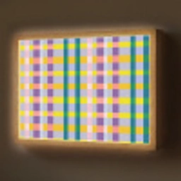 Ruit - Patroon - Kleurrijk Light Box met batterij (Wandlamp) middel 907 -z3d_website