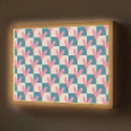 Vlakken - Hartjes - Patroon - Retro Light Box met batterij (Wandlamp) middel 907 -z3d_website