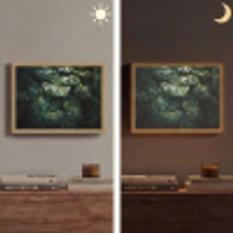 Plant - Monstera - Lichtinval Light Box met batterij (Wandlamp) middel -sfeer3