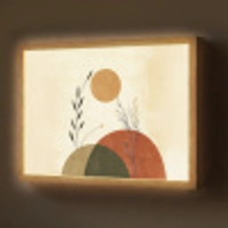 Planten - Abstract - Vormen Light Box met batterij (Wandlamp) middel -z3d_website