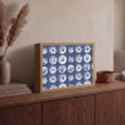 Borden - Floraal - Blauw Light Box met batterij (Wandlamp) middel 907 -sfeer2