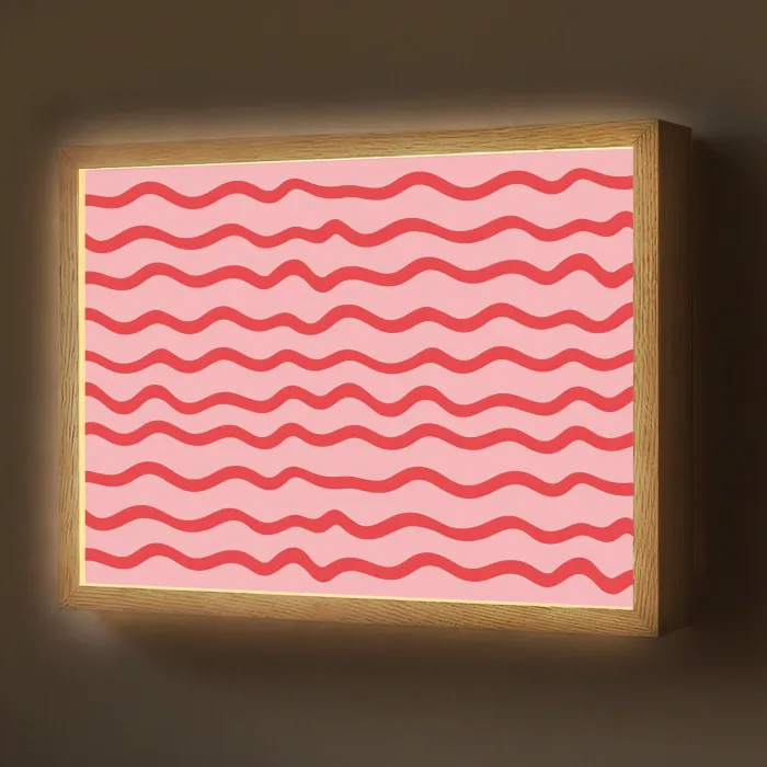 Speels - Patroon - Rood Light Box met batterij (Wandlamp) middel 907 -z3d_website