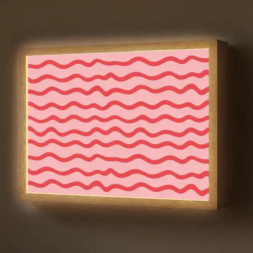 Speels - Patroon - Rood Light Box met batterij (Wandlamp) middel 907 -z3d_website