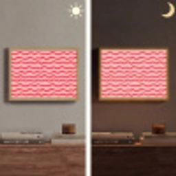Speels - Patroon - Rood Light Box met batterij (Wandlamp) middel 907 -sfeer3