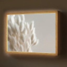 Pluimen - Beige - Minimalistisch Light Box met batterij (Wandlamp) middel -z3d_website