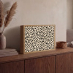 Stippen - Patroon - Zwart Light Box met batterij (Wandlamp) middel 907 -sfeer2