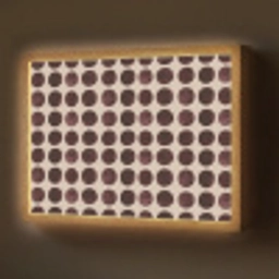 Stippen - Patroon - Bruin Light Box met batterij (Wandlamp) middel 907 -z3d_website