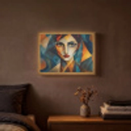 Portret - Abstract - Vormen Light Box met batterij (Wandlamp) middel -sfeer4