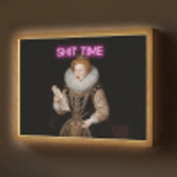 Portret - Humor - Neon Light Box met batterij (Wandlamp) middel -z3d_website