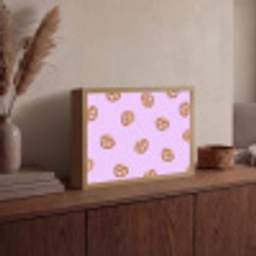 Pretzels - Eten - Paars Light Box met batterij (Wandlamp) middel -sfeer2