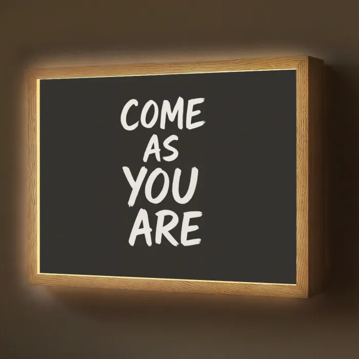 Quote - Zwart - Simpel Light Box met batterij (Wandlamp) middel -z3d_website